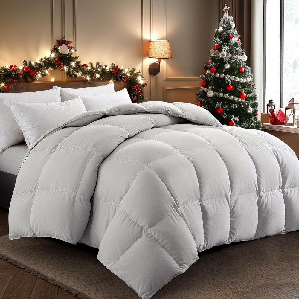 Puredown Feather Comforter Twin Size All Season Duvet Insert Hotel Collection