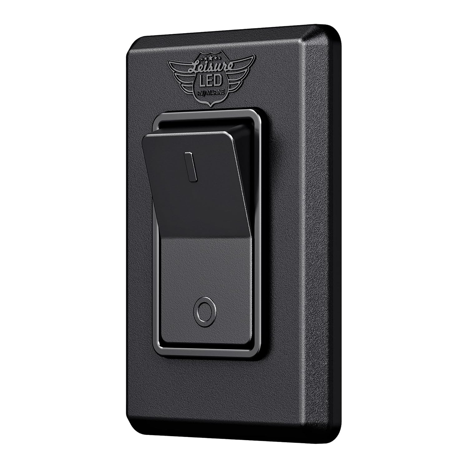 Modern Single SPST On-Off Switch with Bezel, 12-Volt, for RV, Trailer, Camper, w gallery