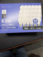 Day light 5000k Light Bulbs 24 Pack