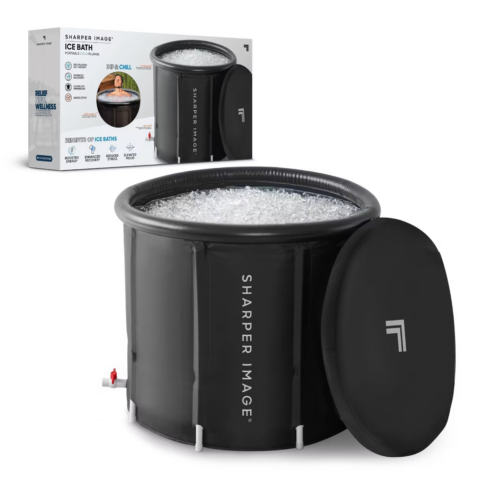 Sharper Image Portable Ice Bath 31.5"x29.5" Oval Plunge Pool gallery