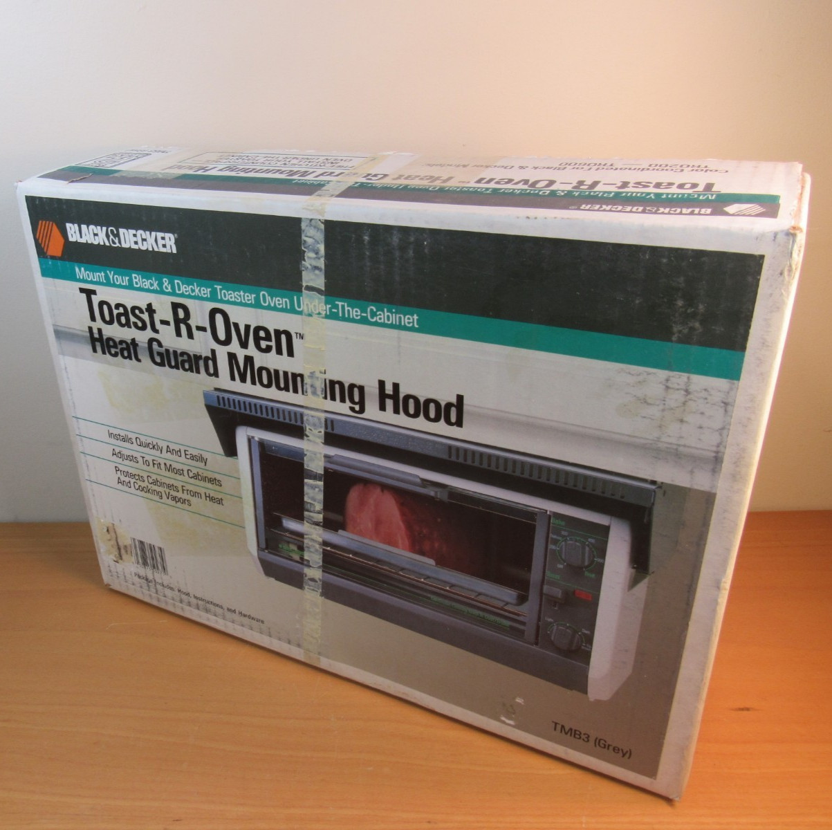 Black & Decker Toast-R-Oven Under Cabinet Heat Guard Mounting Hood TMB-3 Grey gallery