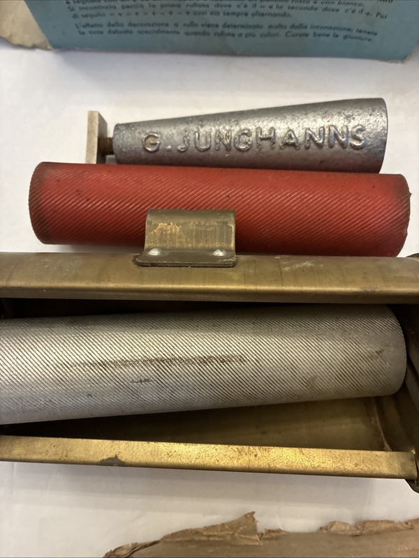 VTG Patterned Paint Roller Decorative 6“ Texture Mural Roller with Handle Italy gallery