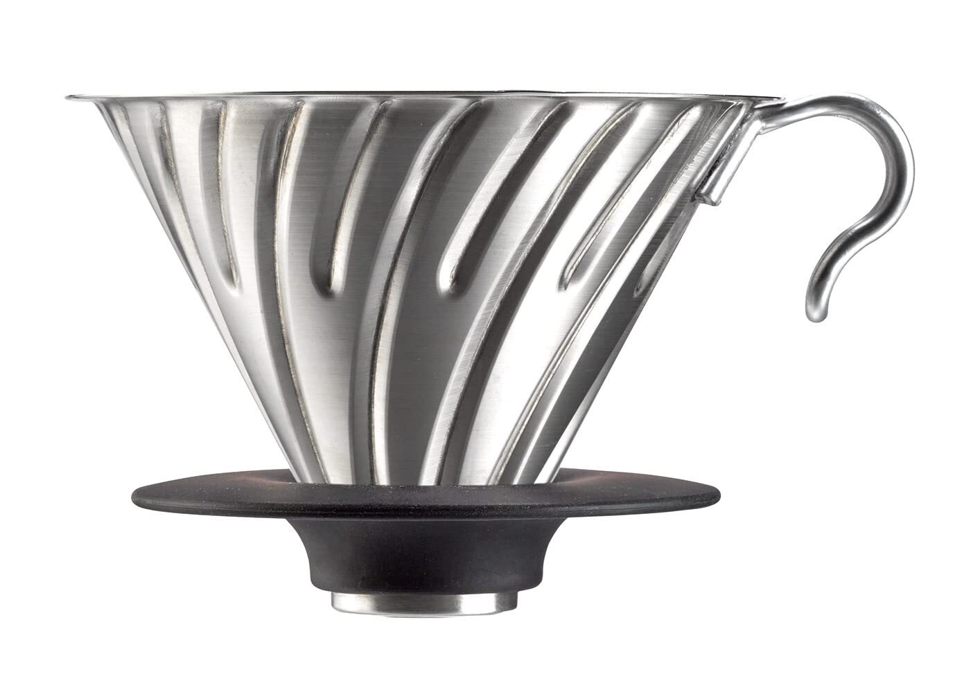 Hario V60 Silver Coffee Dripper Cone Shaped Manual Brewer Japan 1 2 4 6 Cups gallery