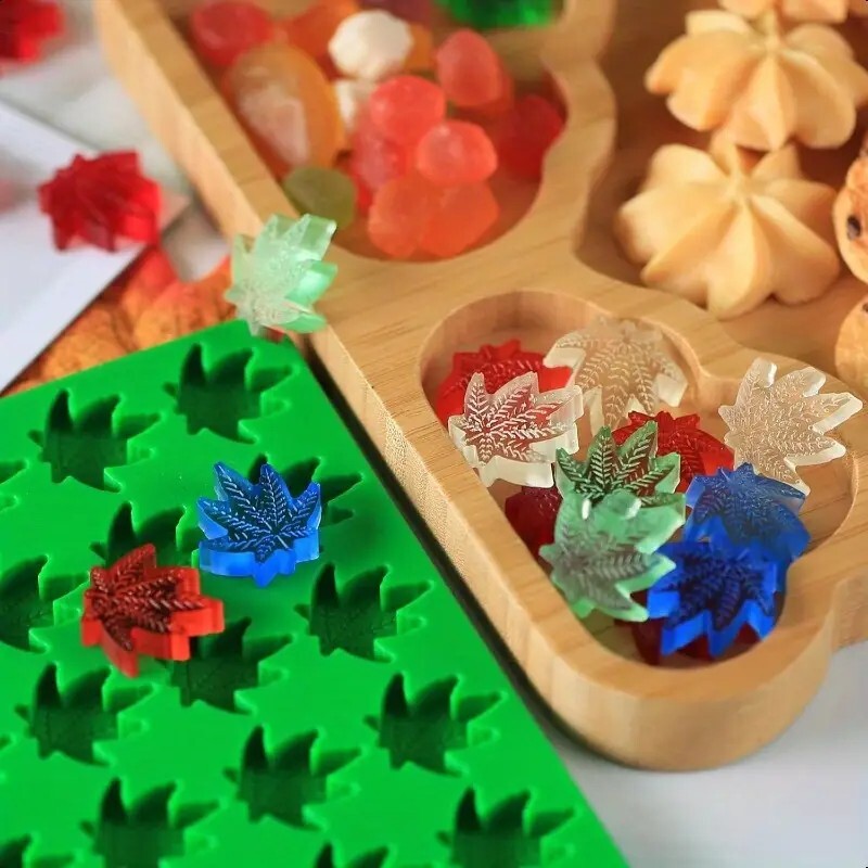 Marijuana Cannabis Hemp Leaf Silicone Molds Candy Weed Pot Mold Chocolate Gummy gallery