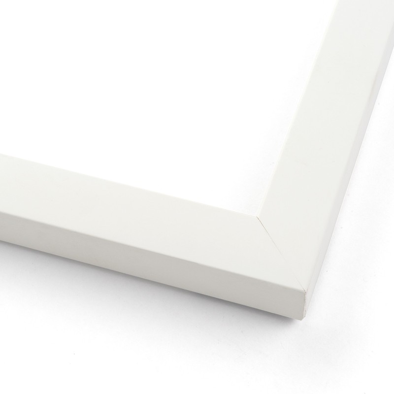 Solid Wood Newspaper Frame Matte White Finish Size 11x12 gallery