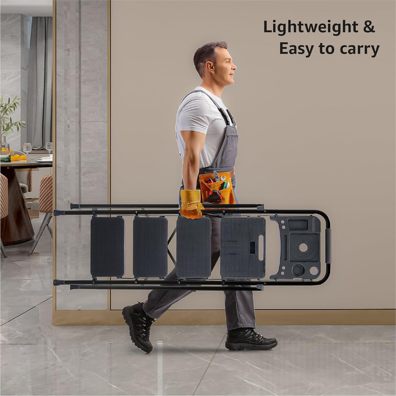4 Step Folding Ladder with Tool Platform Non-Slip gallery