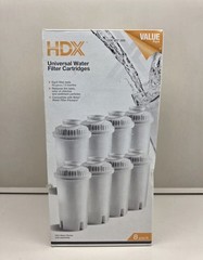 NEW HDX Water Pitcher Universal Replacment Water Filter Cartridges 8-Pack