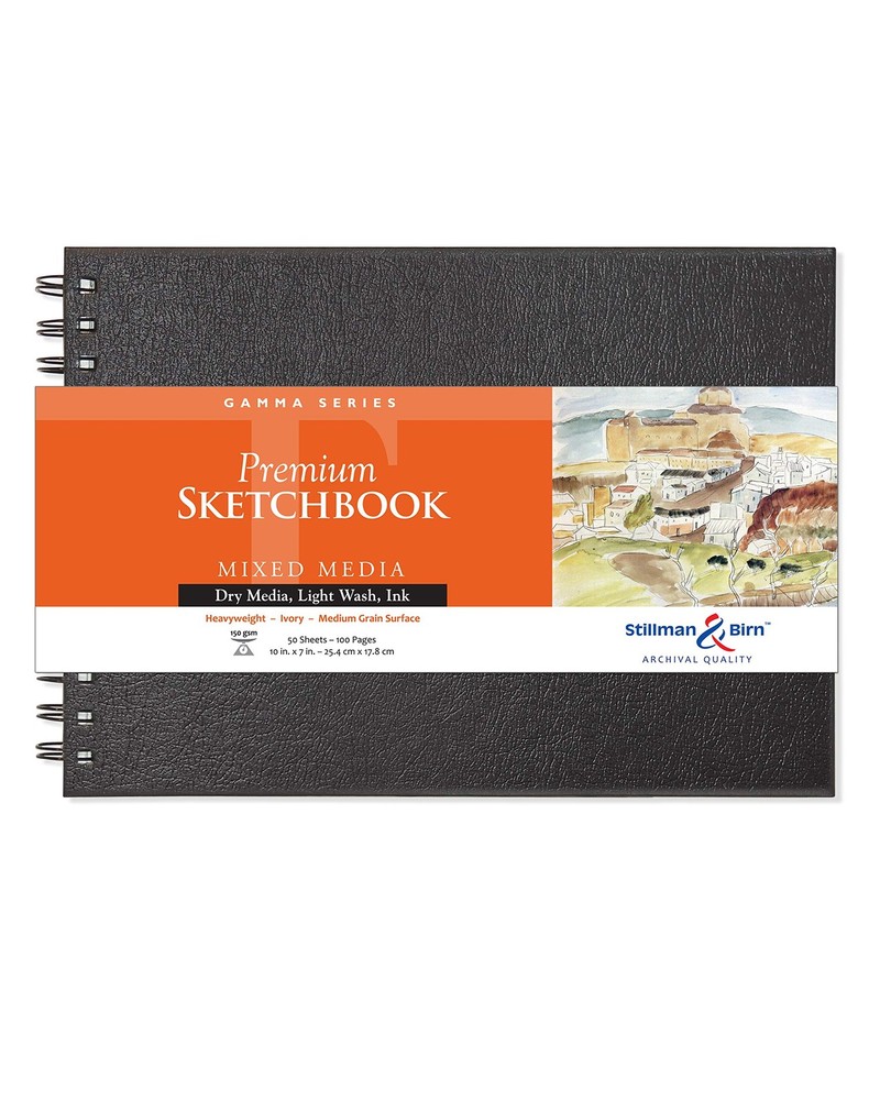 Stillman & Birn Gamma Series - Wirebound Sketchbook - Landscape 10 x 7 - 150gsm
