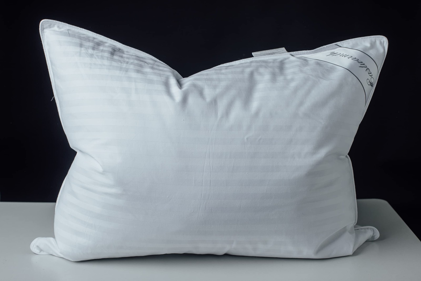 Goose Down Feather Soft Pillows One Pillow 100% Cotton Supportive Bed Pillow ... gallery