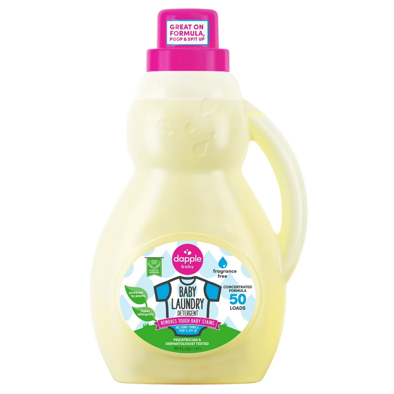 Dapple Baby Fragrance-Free Laundry Detergent, 50 fl oz gallery