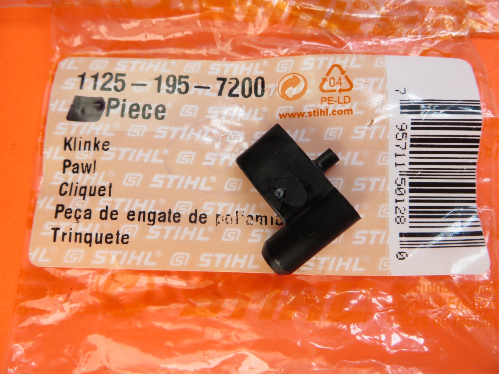 Stihl MS181 MS191 MS200 MS210 MS230 MS250 MS231 MS251 Pawl Kit, 1125-195-7200 OE gallery