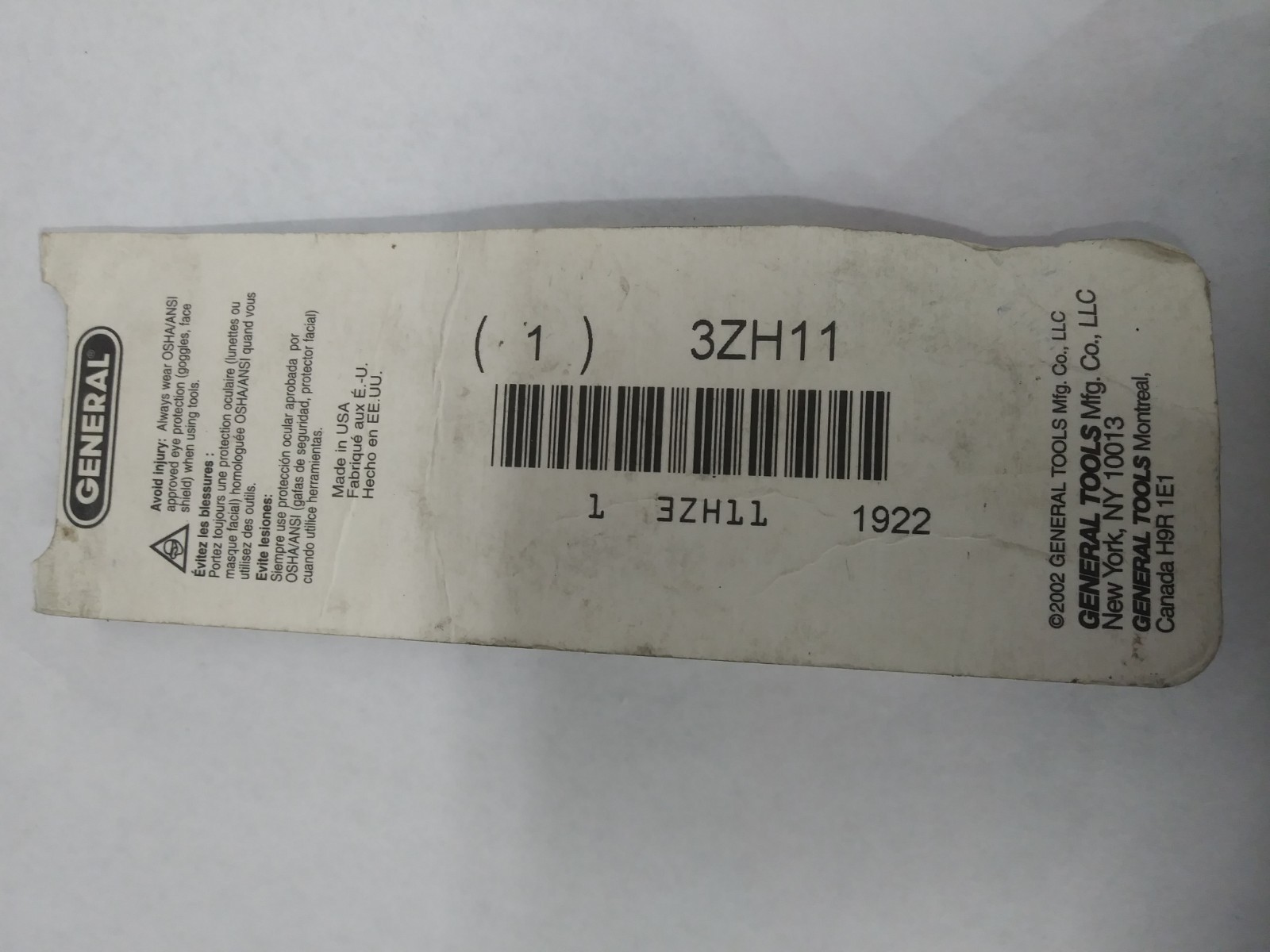 Pk/5 General Tools 1922 Knife Blade Fine Rounded 3ZH11 gallery