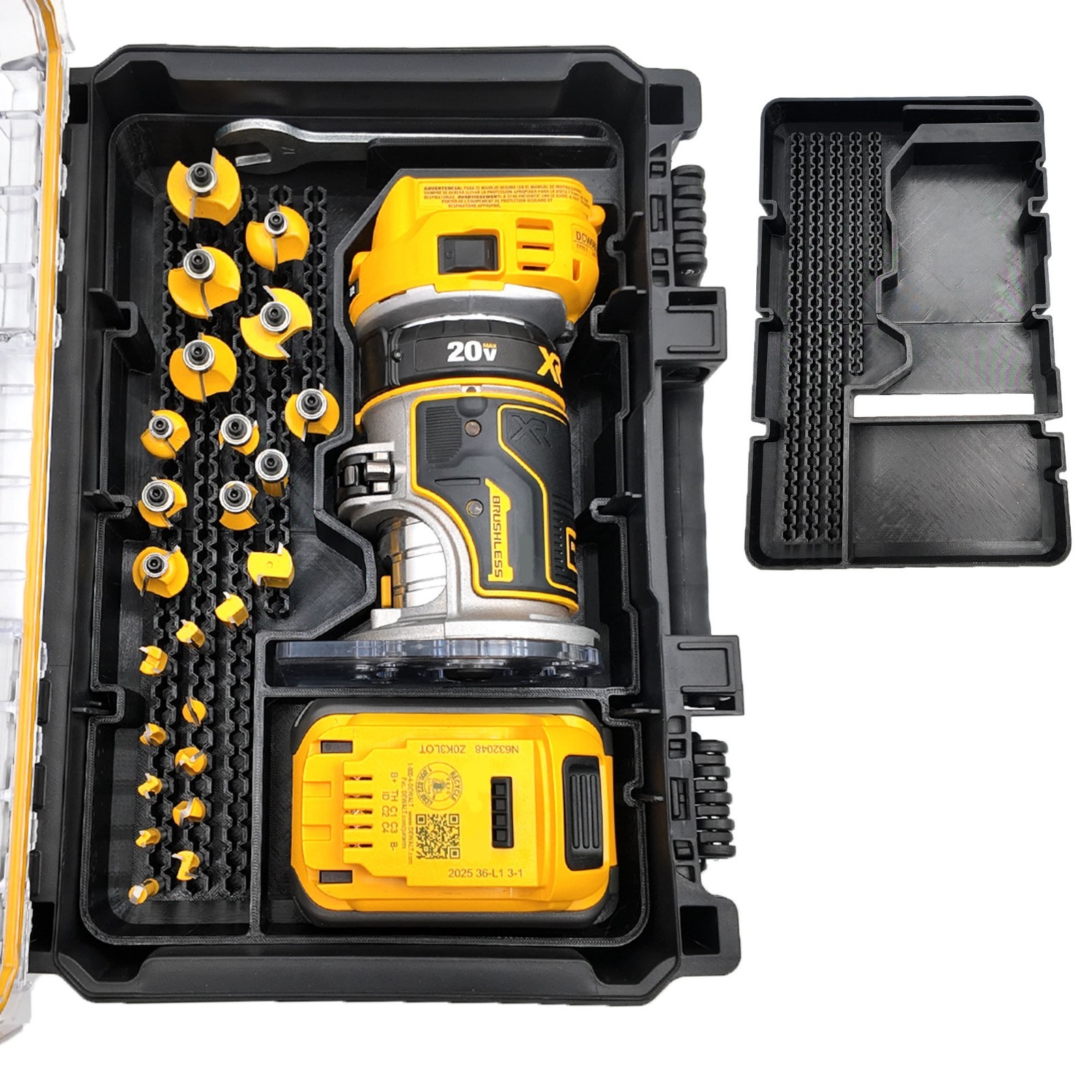 DeWalt DCW600B 20V Router Insert for Deep Compact Organizer (Insert Only) gallery