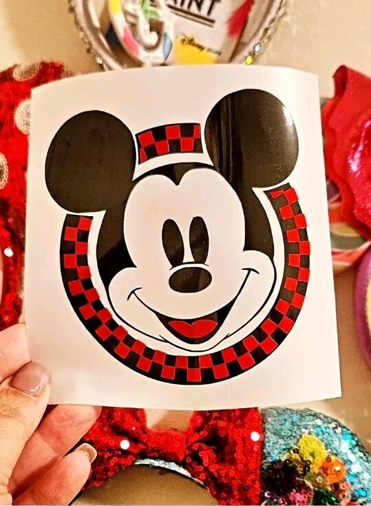 Mickey Mouse Disney Die-cut Vinyl Decal Sticker Logo Ears Shape gallery