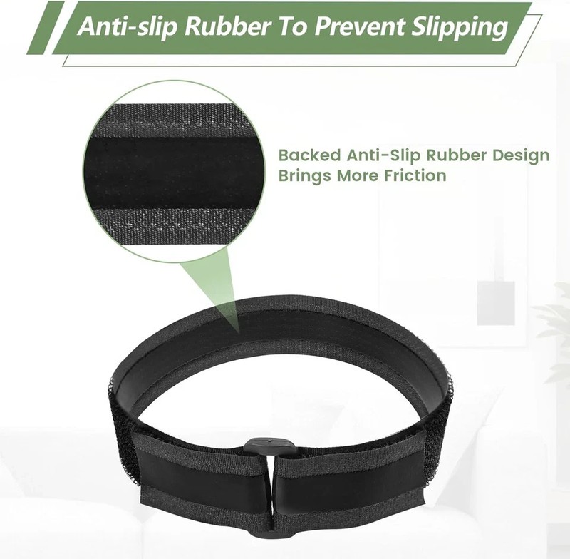 Heavy Duty Hook and Loop Straps with Non-Slip Rubber Backing | 1In X16Ft with 25 gallery