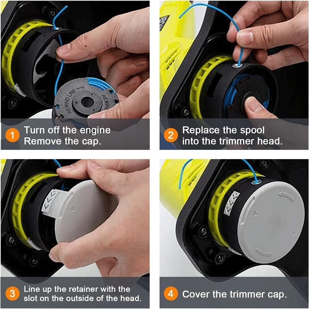 1/6 Pack Weed Wacker String 11ft .065" Ryobi ONE+ Grass Trimmer Edger Line Spool gallery