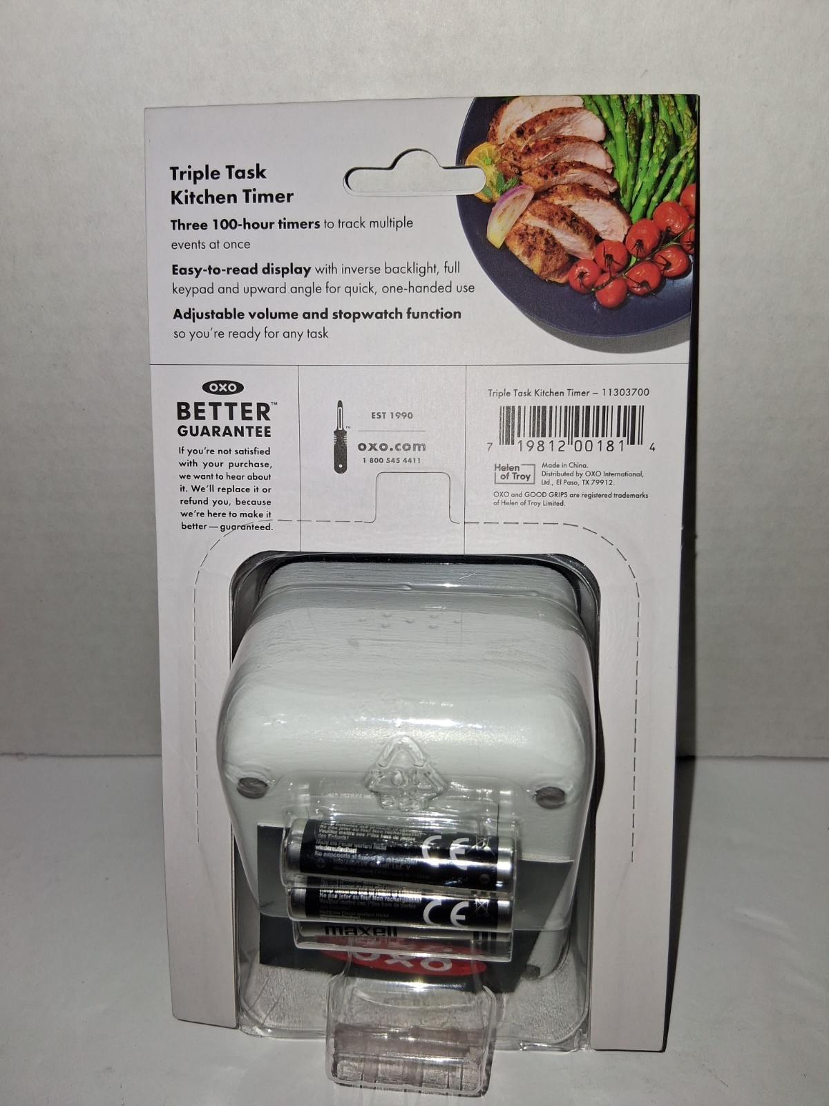 OXO Good Grips Digital Triple Kitchen Timer - Black NEW gallery