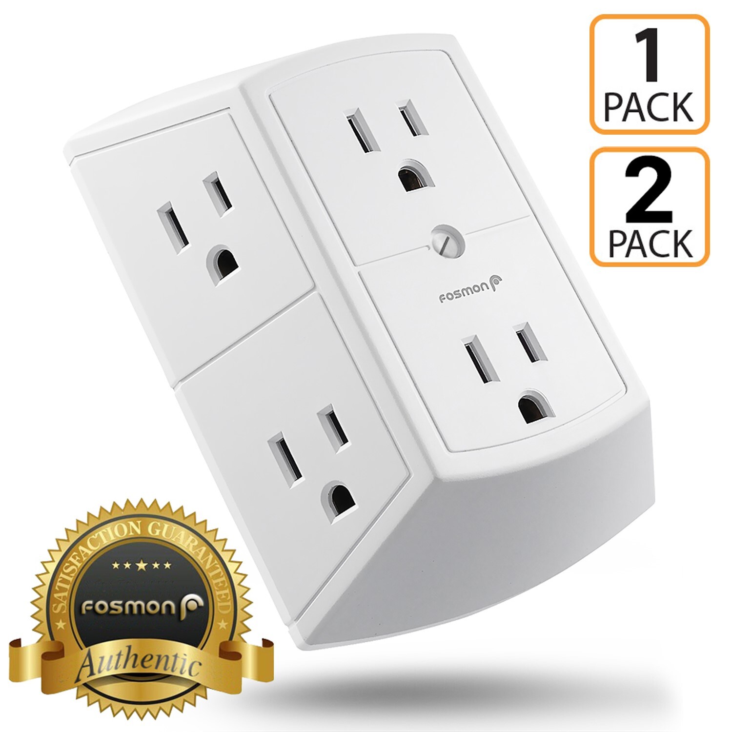 6 Outlet Grounded Multi Plug Extender Wall Tap Adapter for Travel Cruise Ship gallery