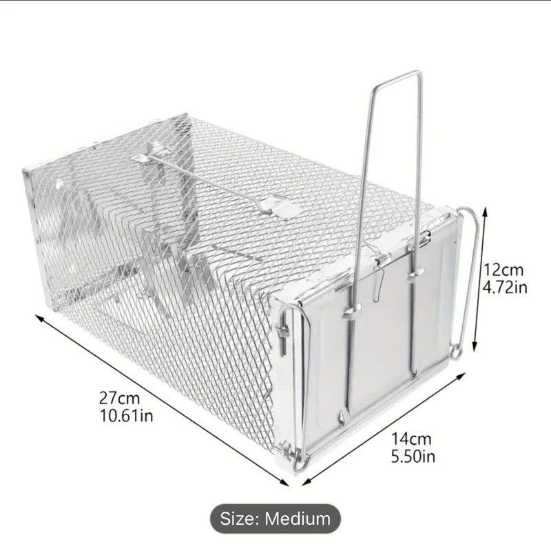 Rat Trap for Effective Mouse Catch and Release - Compact Silver Design gallery