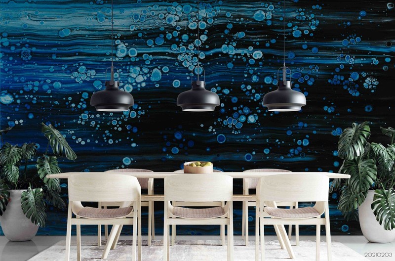 3D Black Blue Texture Abstract Wallpaper Wall Murals Removable Wallpaper gallery