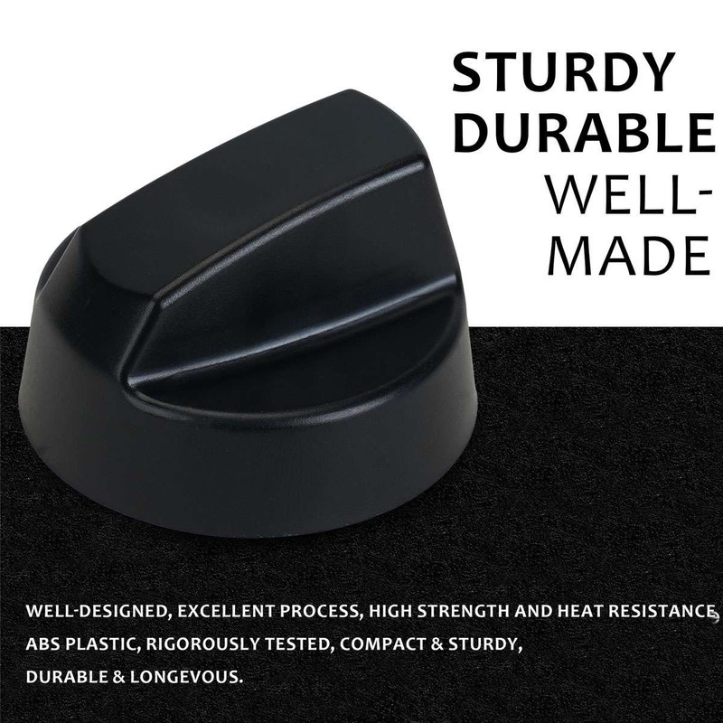 8 Pack D-shaped Control Knobs Replacement with 24 Adapters for Oven/Stove/Range gallery