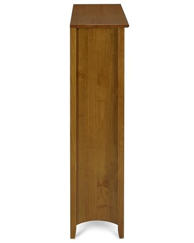 Shaker Style 4 Shelf Bookcase / Solid Wood / High / Adjustable 48" Brown gallery