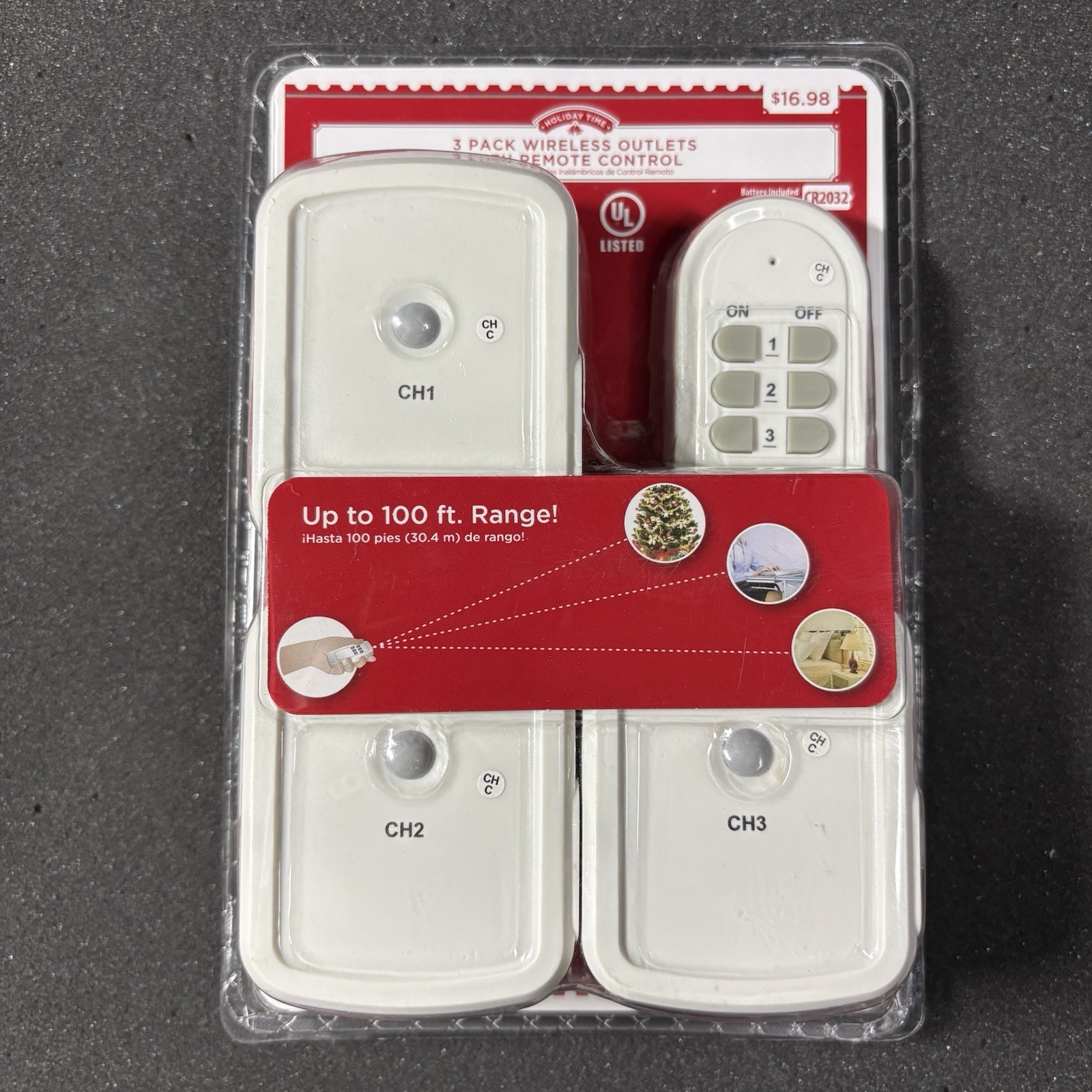 3 Pack PK Holiday Time Wireless Outlet and Remote with 100 Foot Range New gallery