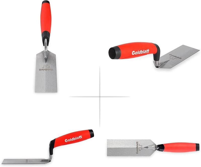 Goldblatt 2-Pack Industries Margin Trowel Set 6"X2" &5"X2" Masonry Flooring Tool gallery