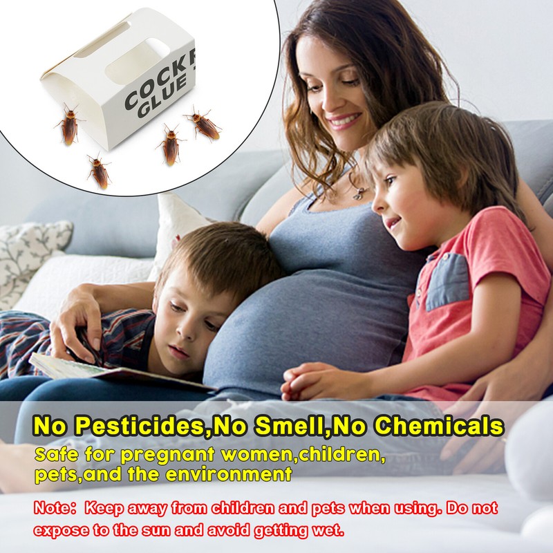 6-48PCS Roach Trap Pest Cockroach Killer Glue Catchers Indoor Roach Insect Motel gallery