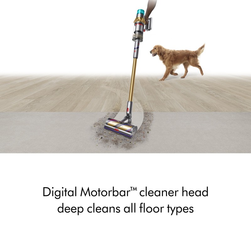 Dyson V15 Detect Absolute Cordless Vacuum | Iron/Gold | Refurbished gallery