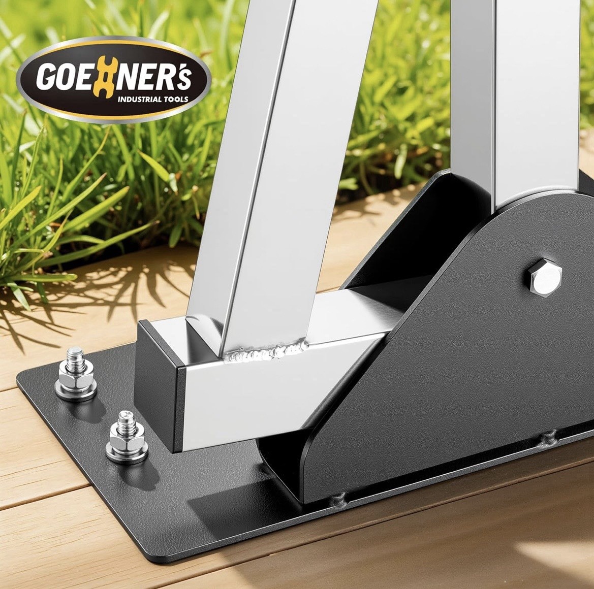 Goehner's Stainless Steel Adjustable Hot Tub Cover Lift 65-101W 33-43H gallery
