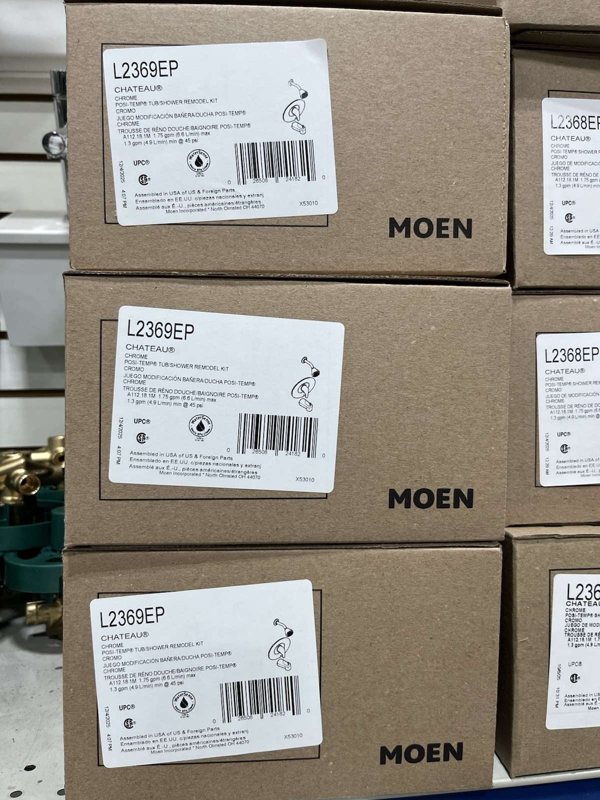 Moen Posi-Temp L2369EP Pressure Balanced Tub & Shower Trim Kit (Valve Included) gallery
