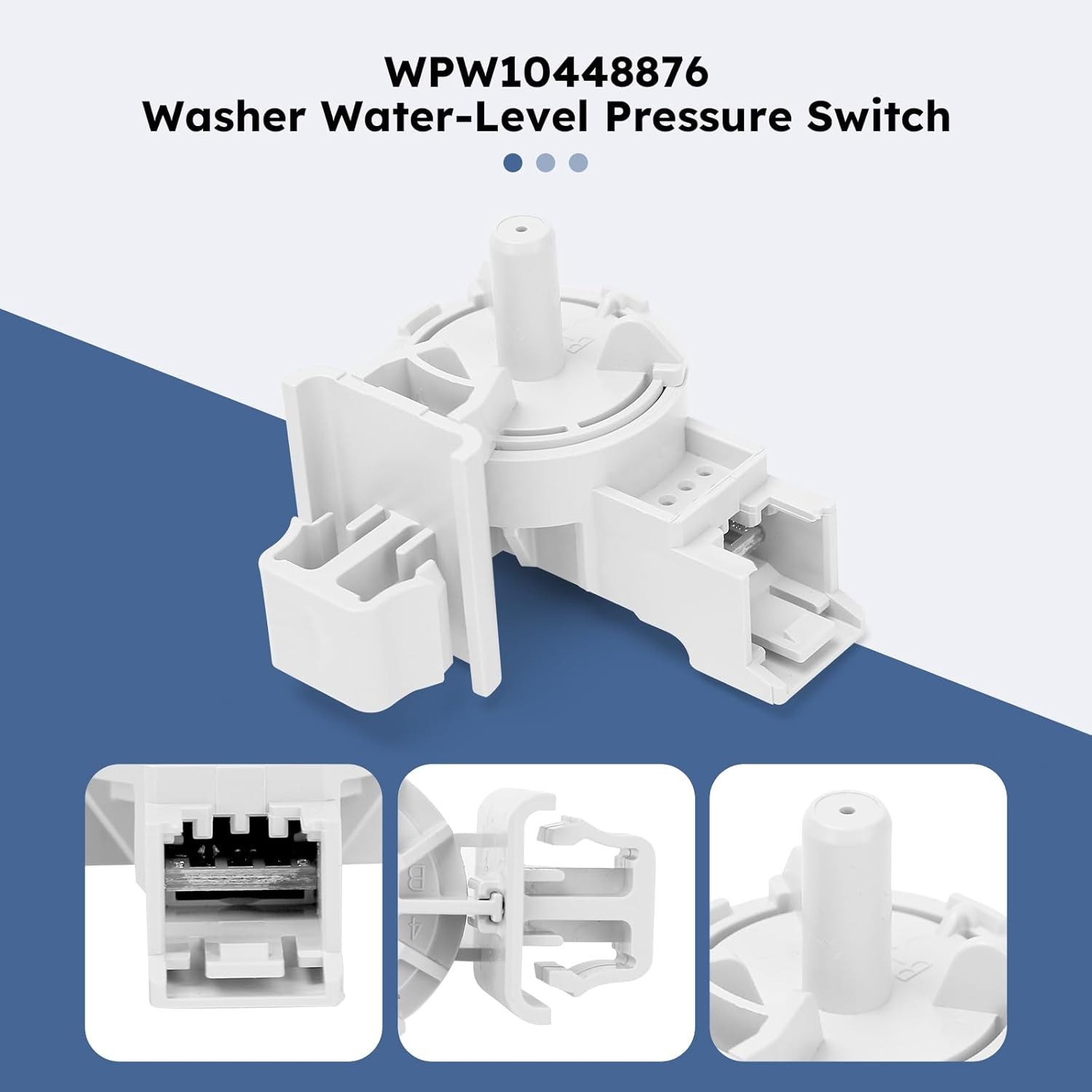 Washer Water Level Switch For Whirlpool 7MWFW75HEFW0 WFW80HEBW0 WFW88HEAC0 gallery