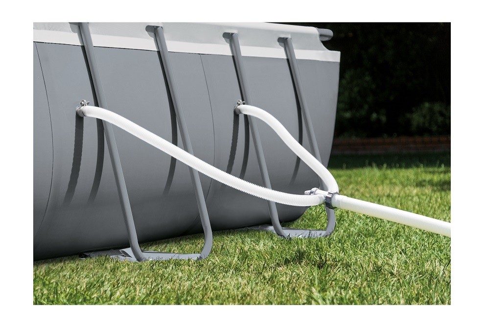 Intex 18ft X 9ft X 52in Ultra XTR Rectangular Pool Set with Sand Filter Pump Lad gallery