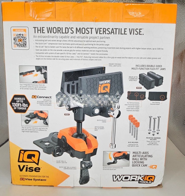 Work Iq 360 Degree Multi-Axis Articulating Bench-Mount Iq Vise gallery