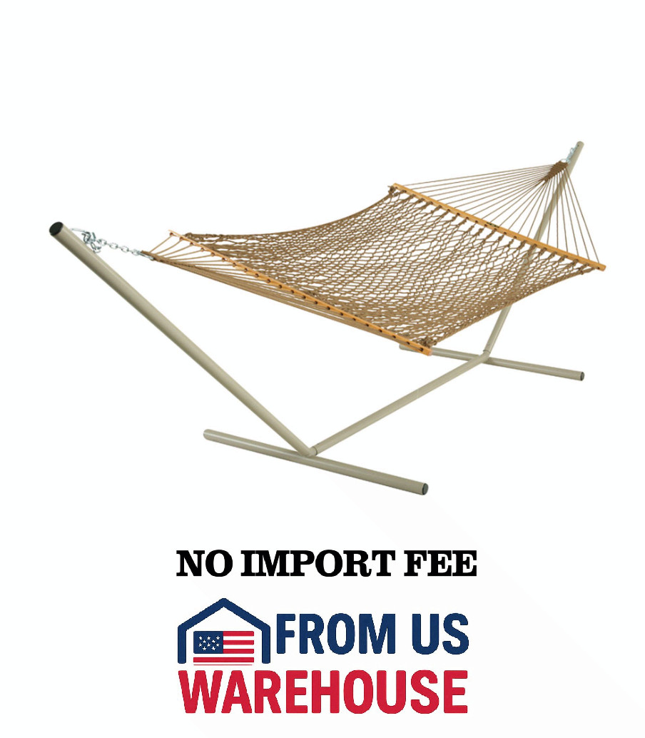 Pawleys Island DURACORD Large Rope Hammock Antique Brown 450lb USA gallery