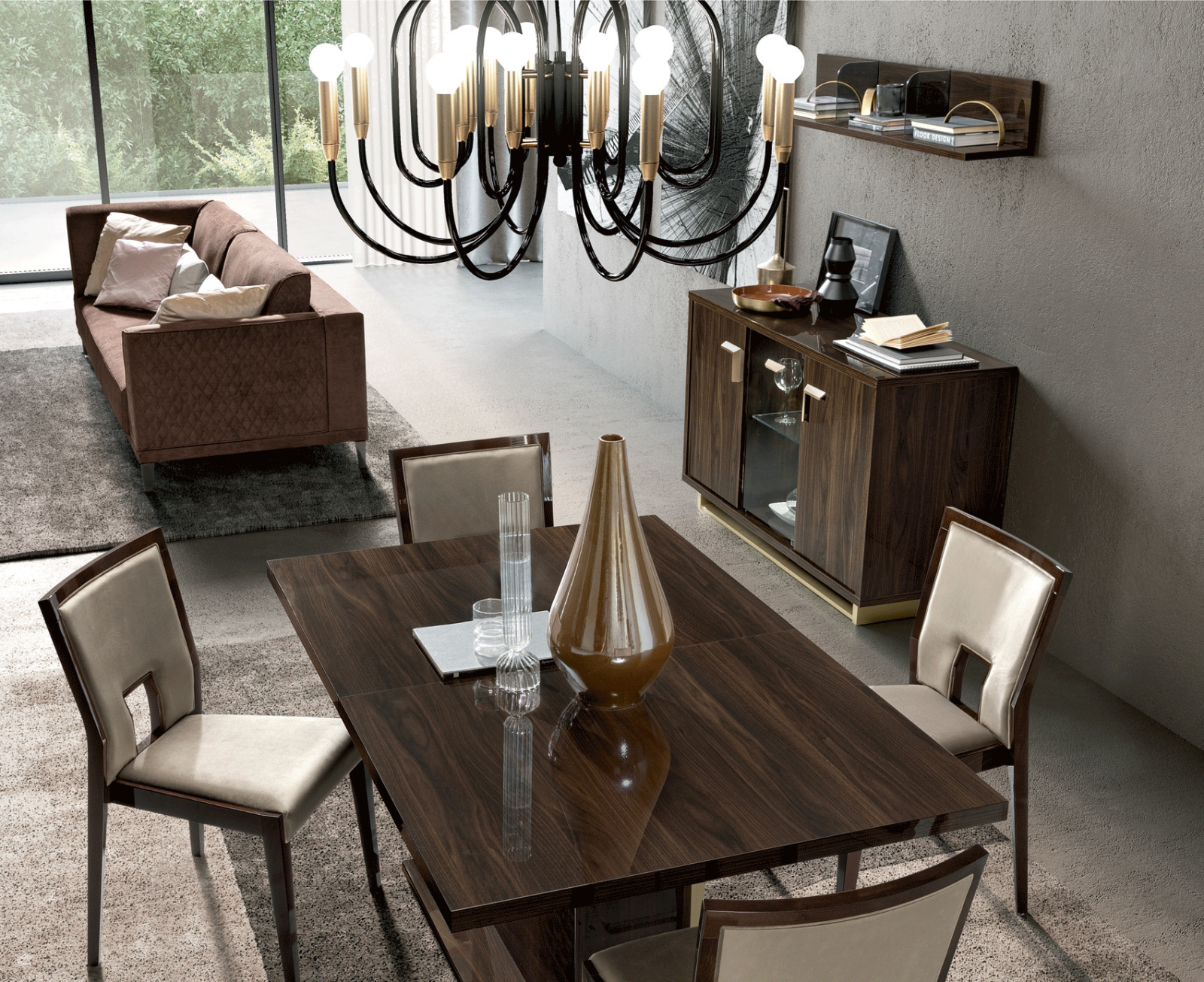 ESF Volare 10 Piece Dining Room Set Made in Italy by Camelgroup Italy gallery
