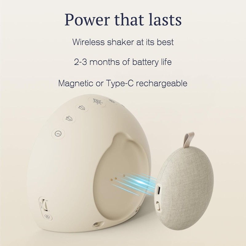 Extra Loud Alarm Clock with Wireless Bed Shaker, Vibrating Dual Alarm with Li... gallery
