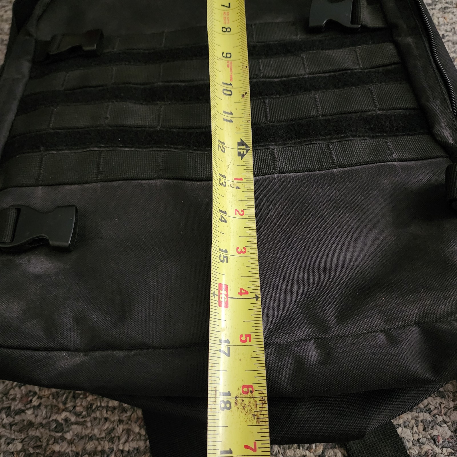 Fox Tactical Black Nylon Canvas Backpack Multi Use Pockets Padded  5