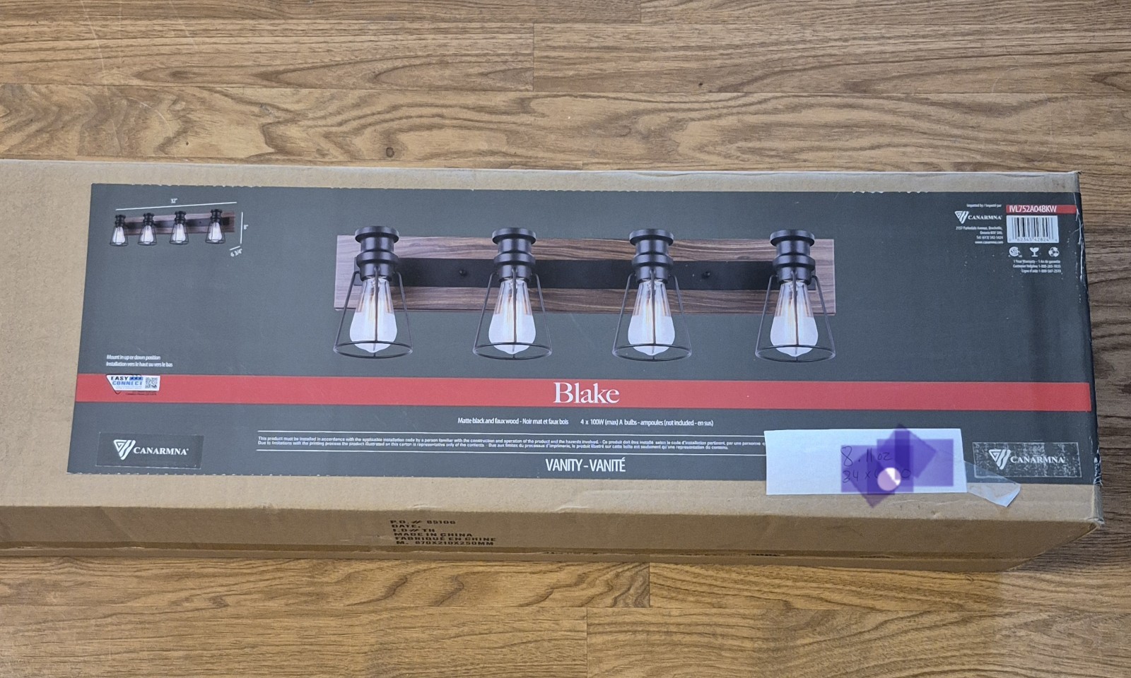 NEW! Canarmna Lighting 4 Light Farmcore NIB See Details gallery
