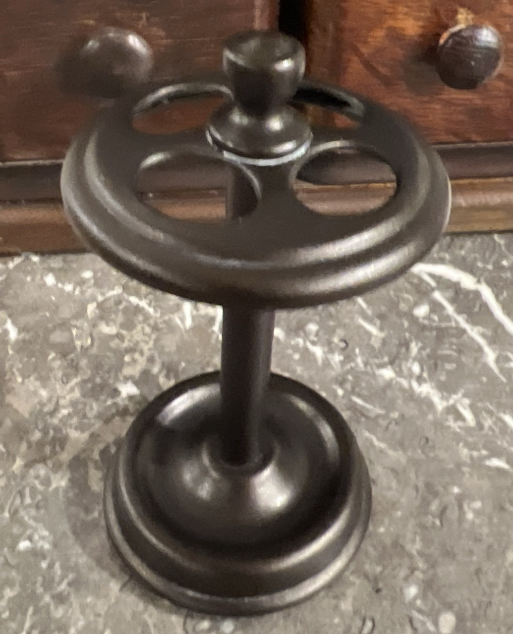 Toothbrush Holder Steampunk GunMetal Iron Finish Rustic Industrial Sea Bronze gallery