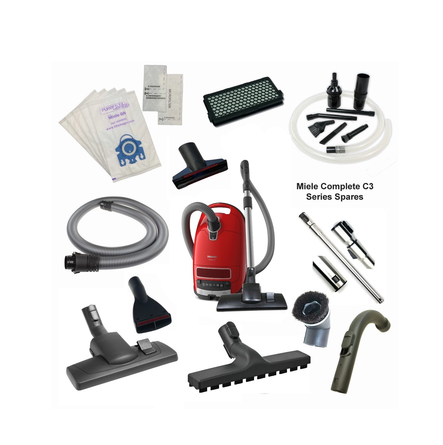 Spare Parts for MIELE Complete C3 Series Vacuum Hoover Accessories gallery