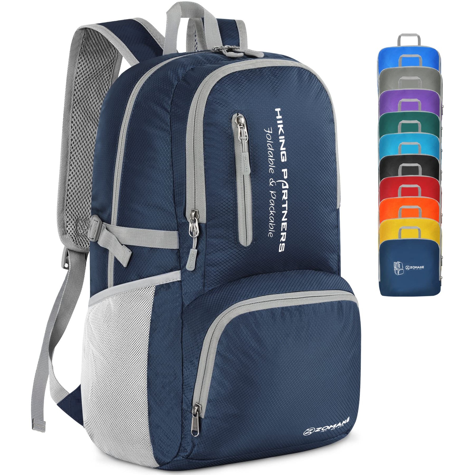 Lightweight Packable Backpack, 35L Light Foldable Hiking Backpacks Water Resi...