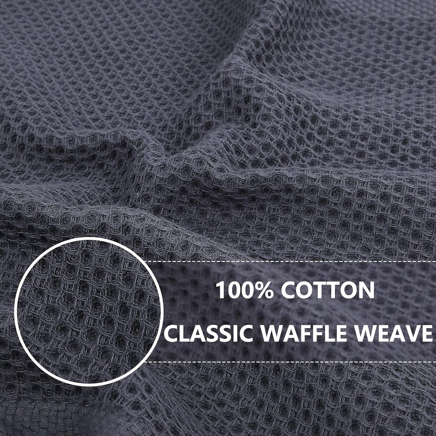 Homaxy 100% Cotton Waffle Weave Kitchen Dish Cloths, Ultra Soft Absorbent Quick gallery