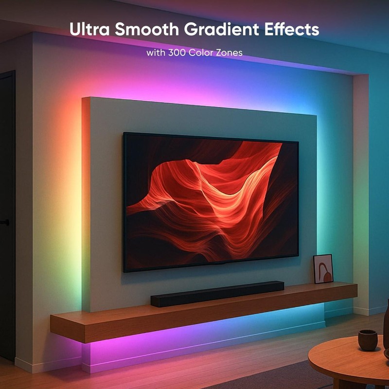 Nanoleaf Essentials Matter HD Multicolor Lightstrip (16.4ft) – Smart RGBIC LED S gallery