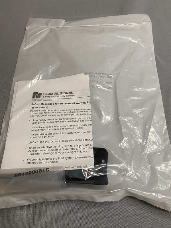 Federal Signal MicroPulse L-Bracket MPSM6-LB Kit Single HD MS6 gallery
