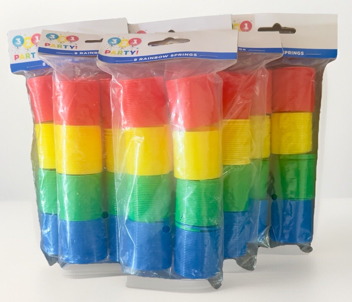 321 Party! Party 8 Rainbow Springs Multicolor Birthday Party Favors Kids Toy NEW gallery