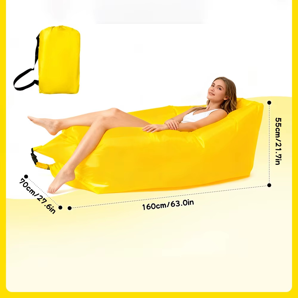 Inflatable Air Sofa Bed Portable Beach Camping Sleeping Lounge Chair Outdoor gallery