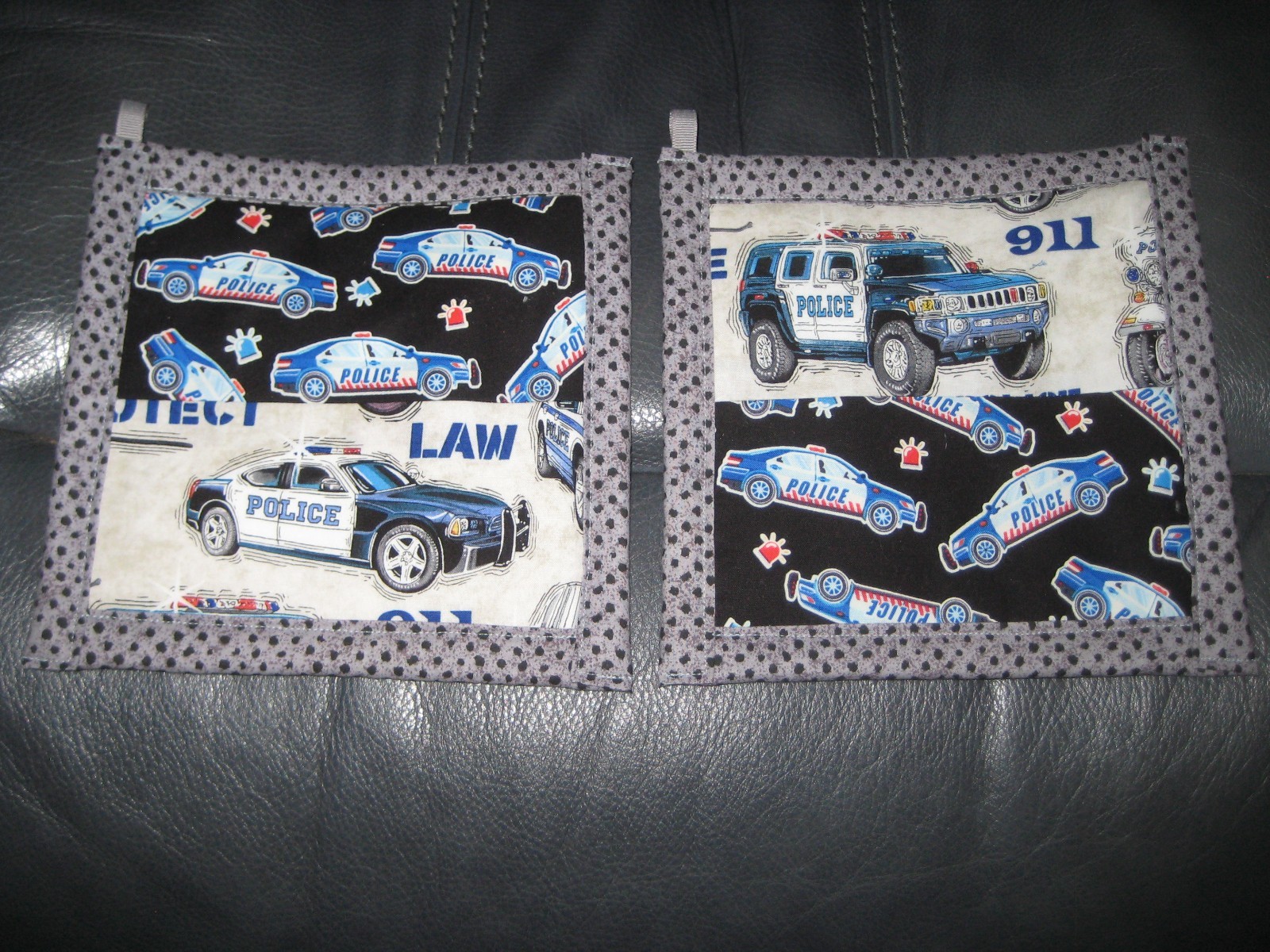Law Enforcement Vehicles & More Handmade Kitchen Potholder Set of 2 gallery