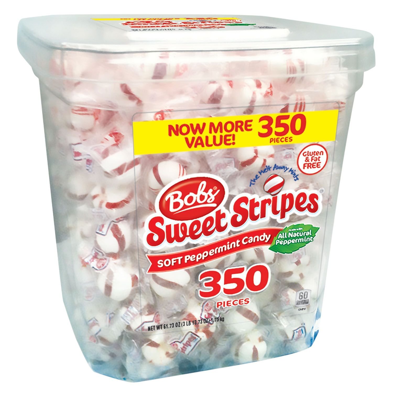 Bobs 613825607882 Sweet Stripes Square Tub,4 pounds, (350 Count.) ES gallery